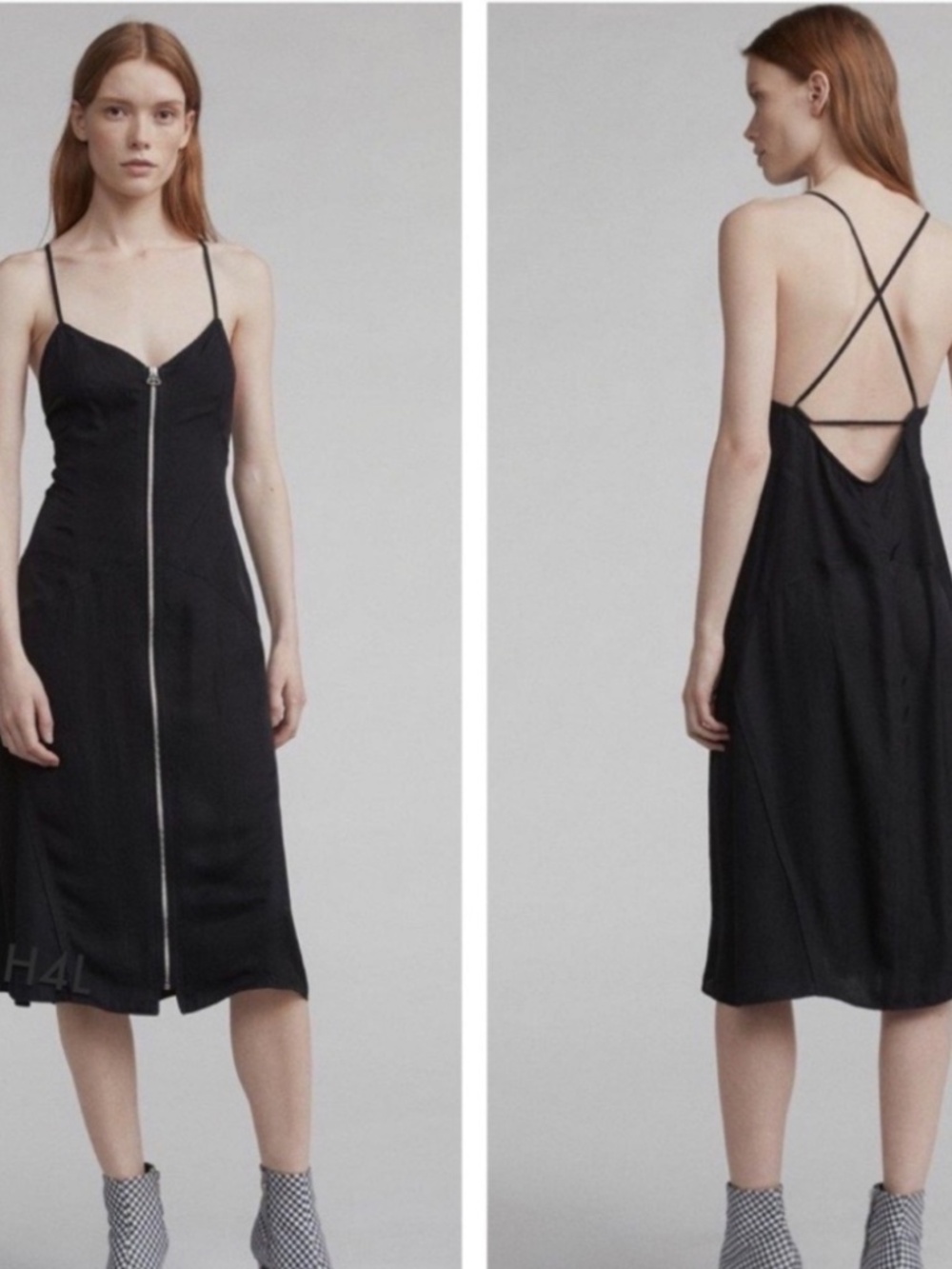 Rag & Bone Black Zipper Millie Dress, size 12